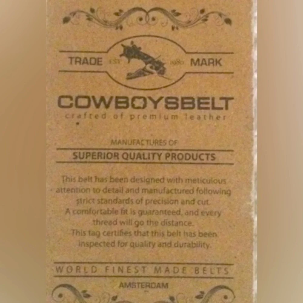 COWBOYS BELT Grey leather belt, silver studs & buckle, green lacing. M EUC